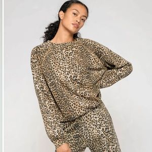 Ragdoll vintage leopard sweatshirt brown new small